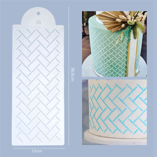 Fondant Cake Mesh Stencil Embossing Stencils Decorating Tool 1