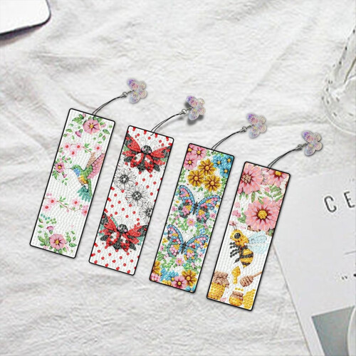 Diamond Art Bookmarks 4pcs: Acrylic Kits 2