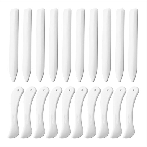 20 Pcs Bone Folder Tool - Plastic Paper for Card Making