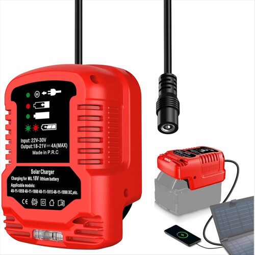 Solarladegerät-Adapter für 18V-Batterie 2
