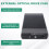 USB2.0 External Optical Drive Case Enclosure Box Adapter EU Plug 7