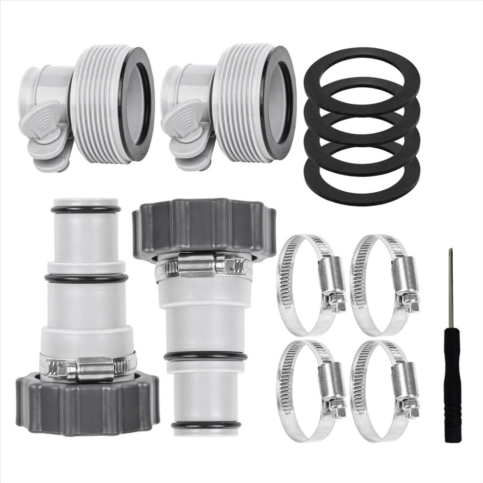 Pool Hose Adapter With Washer 2 Types Connector For Threaded 4852178866942