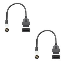 2 Stück OBD-Motorradkabel für 3-poligen Stecker