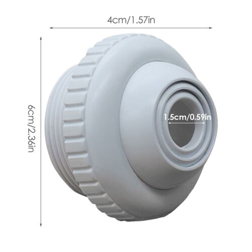 2Pcs Swimming Pool Spa Return Jet Fitting Massage Nozzle 2