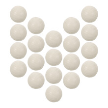 20Ud Mini Bolas Deportivas PU Blanca Para De Estrés Infantil