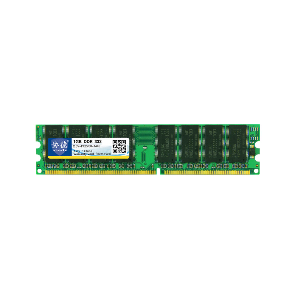 Xiede Desktop Pc Memory Ram Module Ddr 184Pin Dimm 333Mhz Green 4852178894082