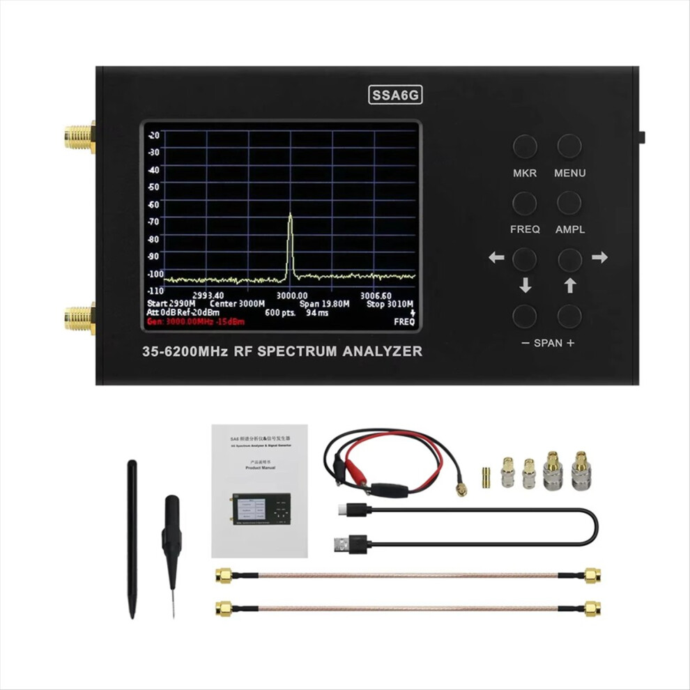 35Mhz-6200Mhz Multimeter Spectrum Explorer With Test Probe 4852178803275