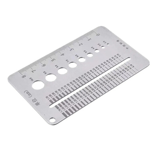 Bolt Screw Gauge Card Portable Crack Width Ruler Tools