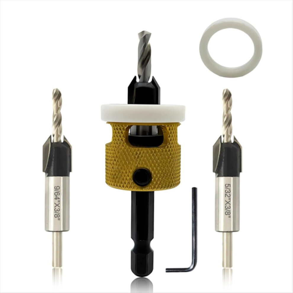 Hex Shank Countersink Drill Bit Set 4852178808485