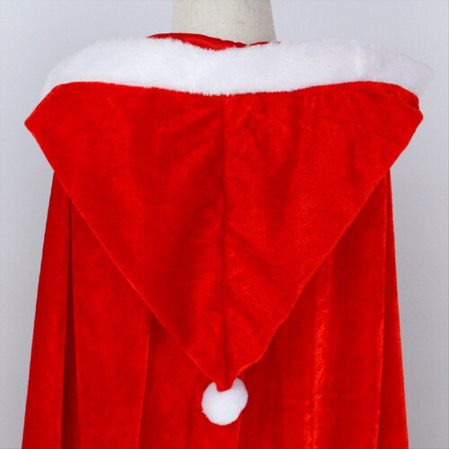 Kerstmantel met capuchon, cosplayjurk, 60 cm