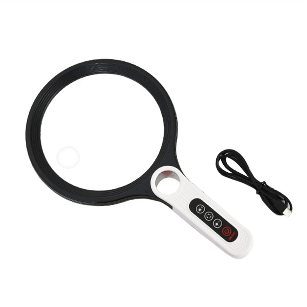20X Professional Handheld Magnifying Glass Rechargeable Reading Lens 4853209153239