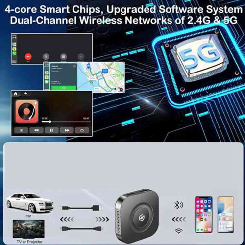 CarPlay Ai TV Box Android 11 Draadloze Auto Adapter 2
