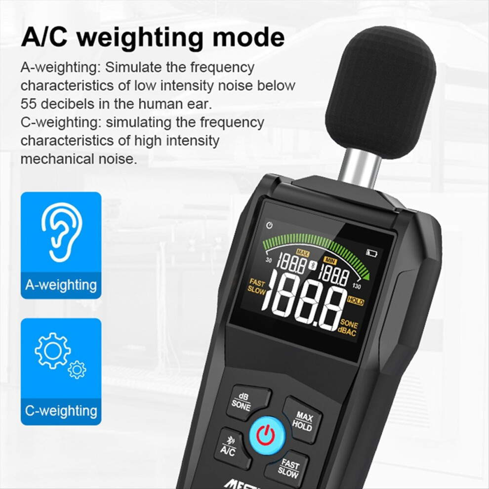 Sl720b Noise Meter 30-130Db Decibel Measuring 4853209195178