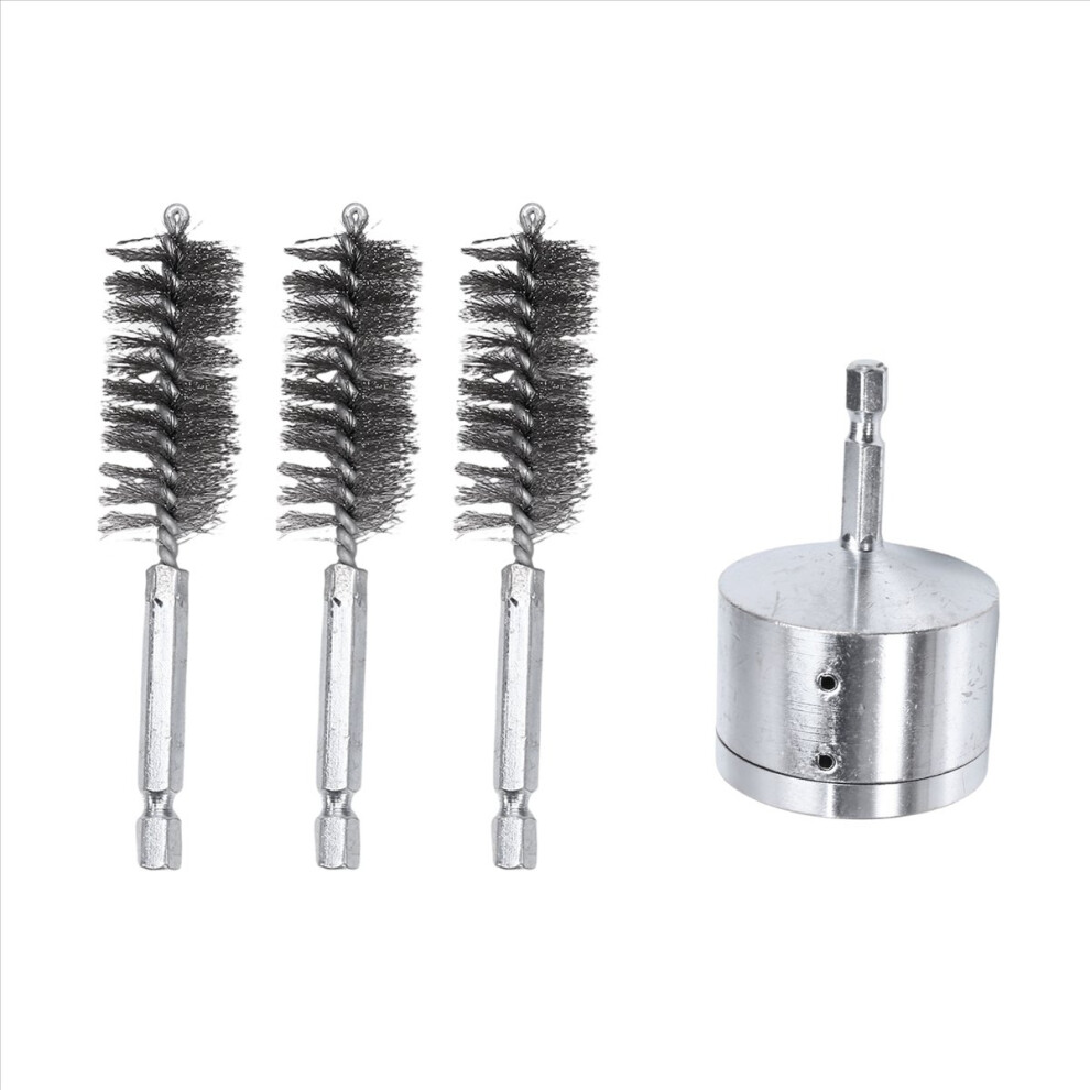 Metal Copper Pipe Cleaner,Tube Cleaning Brush For Drill, 3/4 Inch 4853209194836