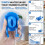 Toilet Tank Replacement Kit, Float Valve Kit 5