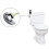 Toilet Tank Flush Lever Handle Straight 7