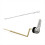Toilet Handle Brass Lever Flush Replacement Kit Chain(Side Mount) 2