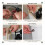 Toilet Handle Brass Lever Flush Replacement Kit Chain(Side Mount) 6