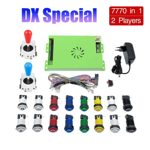 For Box DX GPIO Joystick DIY Kit 4.8mm Buttons(EU Plug) 2