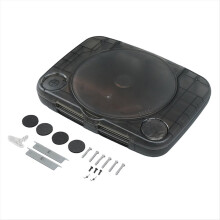For PS ONE Retro Video Game Case Transparent Black