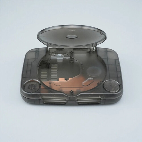 For PS ONE Retro Video Game Case Transparent Black 2