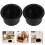 6Pcs Sturdy Black ABS Cup Holder Insert for Car Sofa Couch Armrest 11