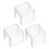 3Pièces Coffret Craie Billard Transparent Pour Jeux De Pool 8