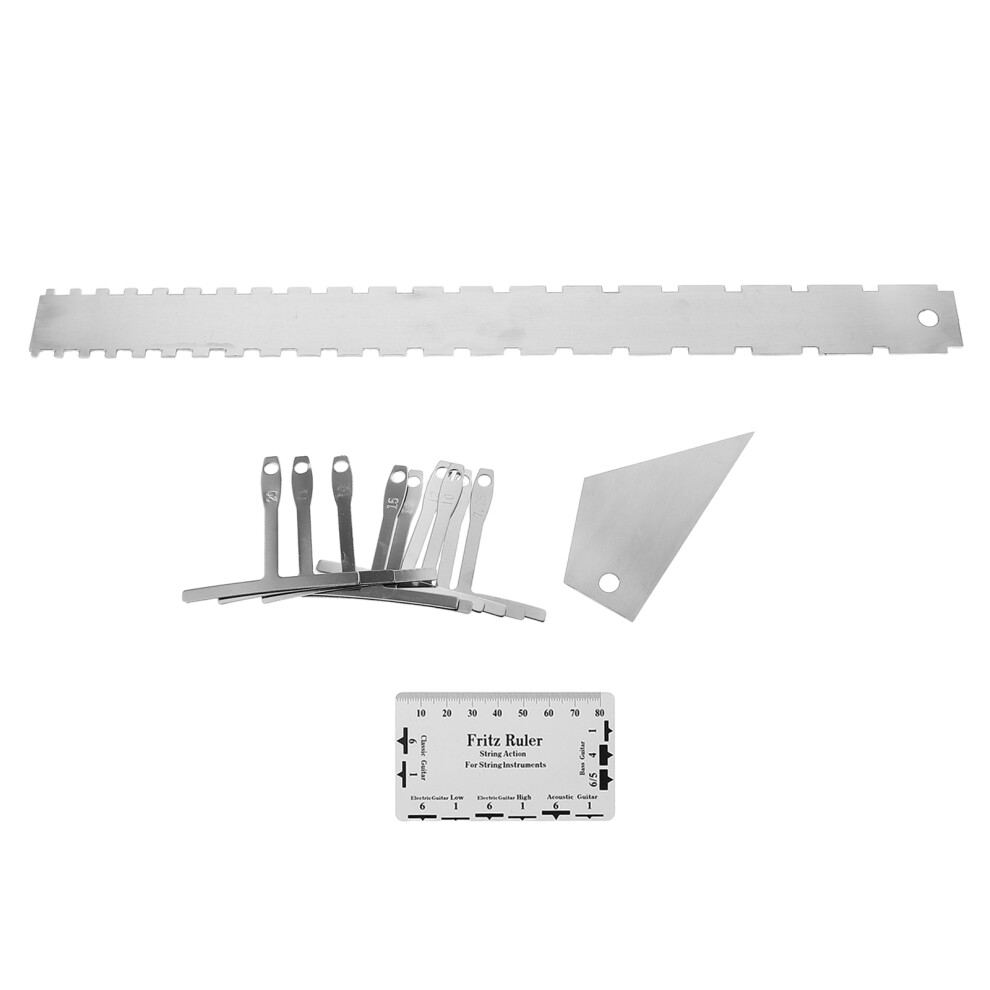 1Set Precise Guitar String Action and Radius Gauge Ruler for Home Use-image-OPC-PMQRHZP-NEW