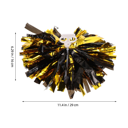2Pièces Pompons De Cheerleading Pet Multicolores Avec 1