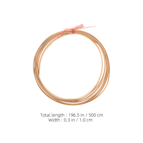 2Ud De Bambú Caqui Para Manualidades Y Tejido DIY 1