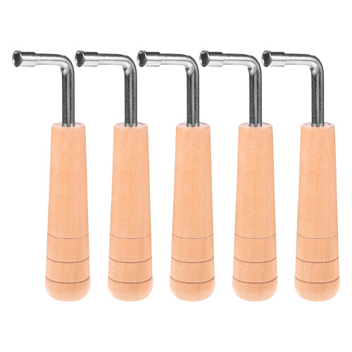 5Pièces Clé Lyre Bois Ergonomique Durable