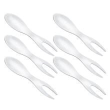 6Pcs Reusable Stainless Steel Corn Forks Small Fruit Forks for Parties