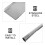 Silver Steel Fire Pit Ash Scoop for Home Fireplace and Bbq Tools 8