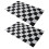 2Pcs Handheld Polyester Checkered Racing Flags for Race Track Safety 11