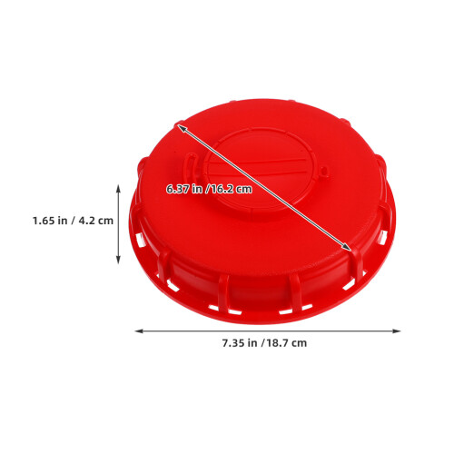 2Pcs Plastic Ibc Tank Lid with Vent Valve Cap Red for Can Storage 2