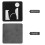 Targhetta Wc in Acrilico Nero Per Bagno Con Facile 9