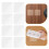 80Pièces Pads Adhésifs Double Face Transparente Pour 10