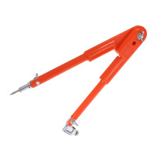 Woodworking Compass Red Metal Precision Circle Maker Drafting Tool