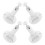 4Pcs White ABS Solar Panel Bracket Holder for Outdoor Roof Wall Mount 11