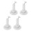 4Pcs White ABS Solar Panel Bracket Holder for Outdoor Roof Wall Mount 10