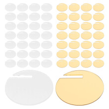 60Pz Tag Acrilici Circolari Per Assortito Per