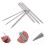 6Pz Kit Braccialetti Acciaio Inossidabile Argento Per Casa 9