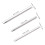 6Pz Kit Braccialetti Acciaio Inossidabile Argento Per Casa 3