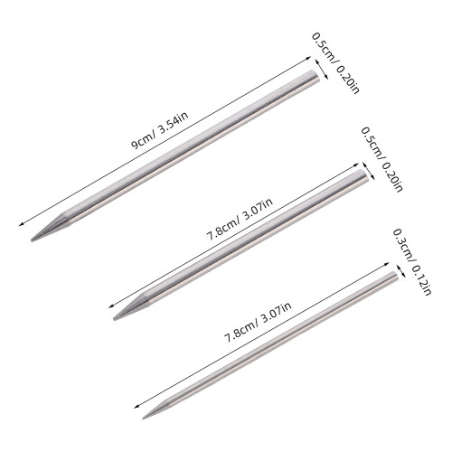 6Pz Kit Braccialetti Acciaio Inossidabile Argento Per Casa 2
