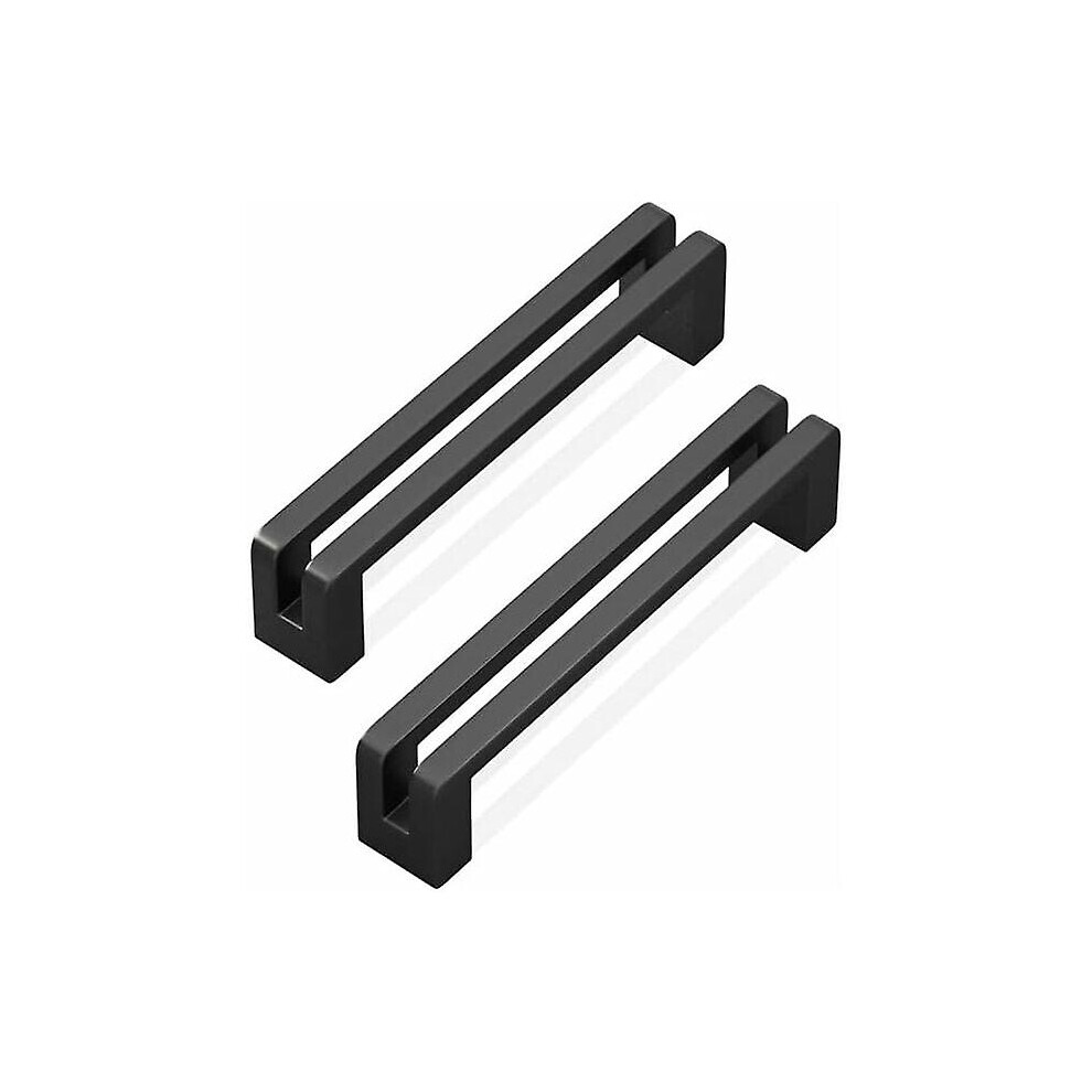 Kikidex (As Show, One Size) 10 Pieces Of Kitchen Cabinet Handle With Zinc Alloy Screw Door Handle Kitchen Drawer Door Handle (Black) Black