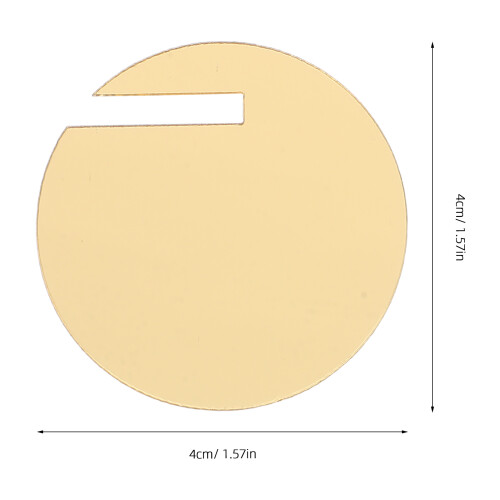 60Pz Tag Acrilici Circolari Per Assortito Per 1
