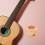 Trainer Chitarra Portatile Ruota Legno Beige 7