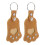 2St PU-Lederen Huisdier Haar Sleutelhanger Herinnering 11