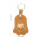 2St PU-Lederen Huisdier Haar Sleutelhanger Herinnering 3