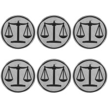 6Pz Giustizia Metallo Libra Brooch Per